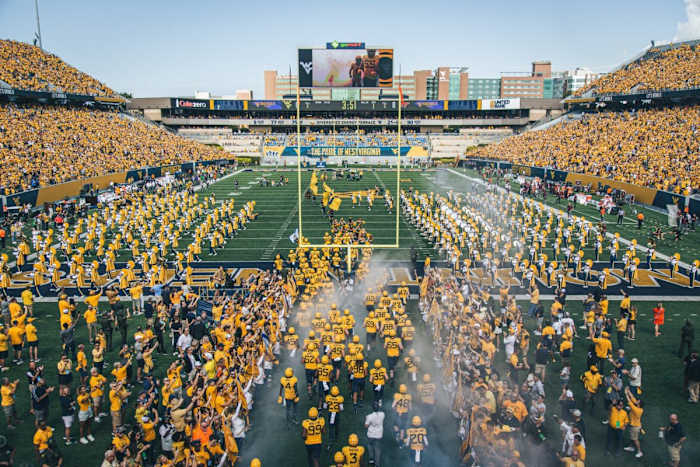 West Virginia hosts Virginia Tech, 2021. Photo courtesy of West Virginia Football Twitter.